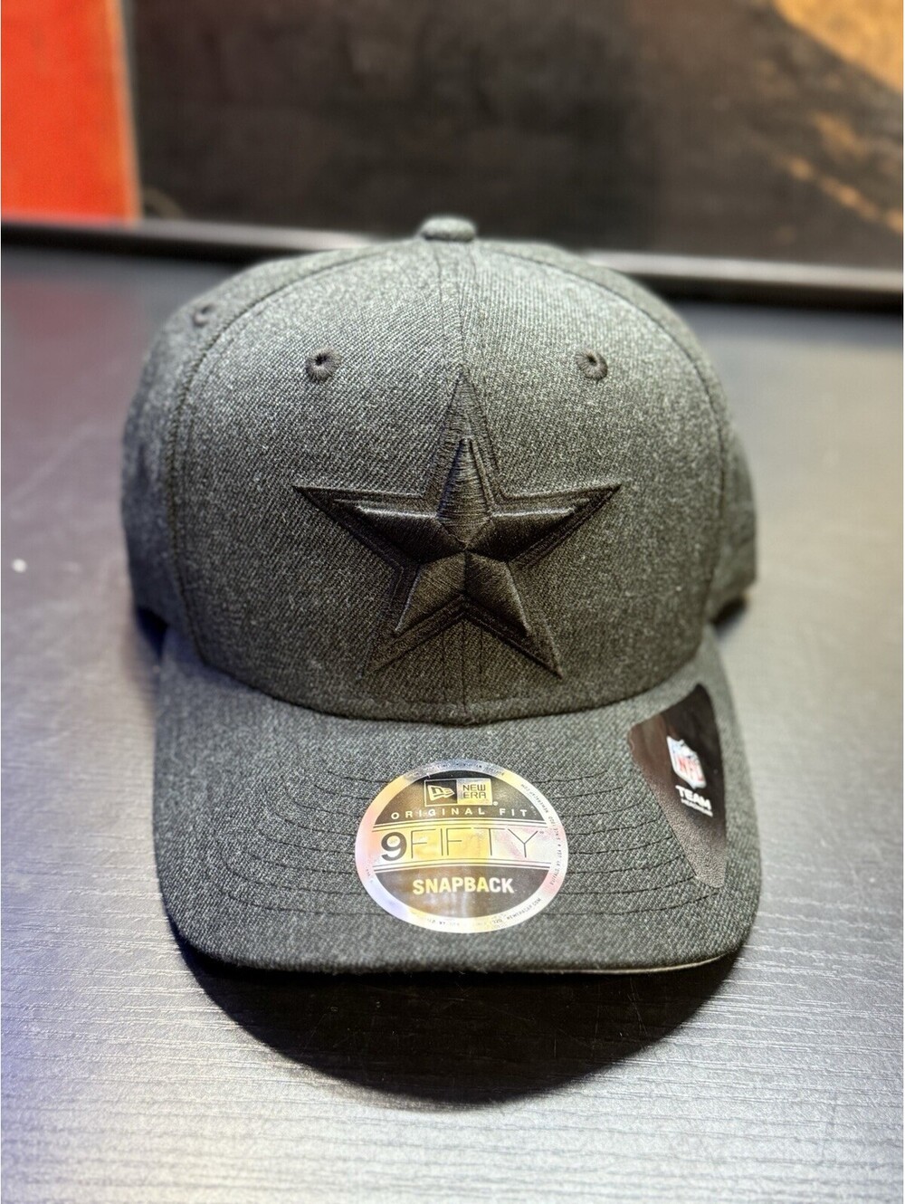 New Era Dallas Cowboys 9FIFTY Snapback Hat Charcoal Gray Black Star